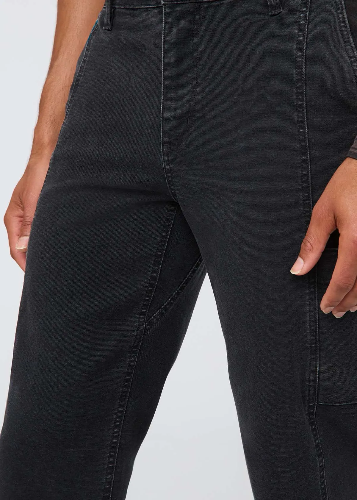 Stretch Canvas 7 Pocket Pant - Black