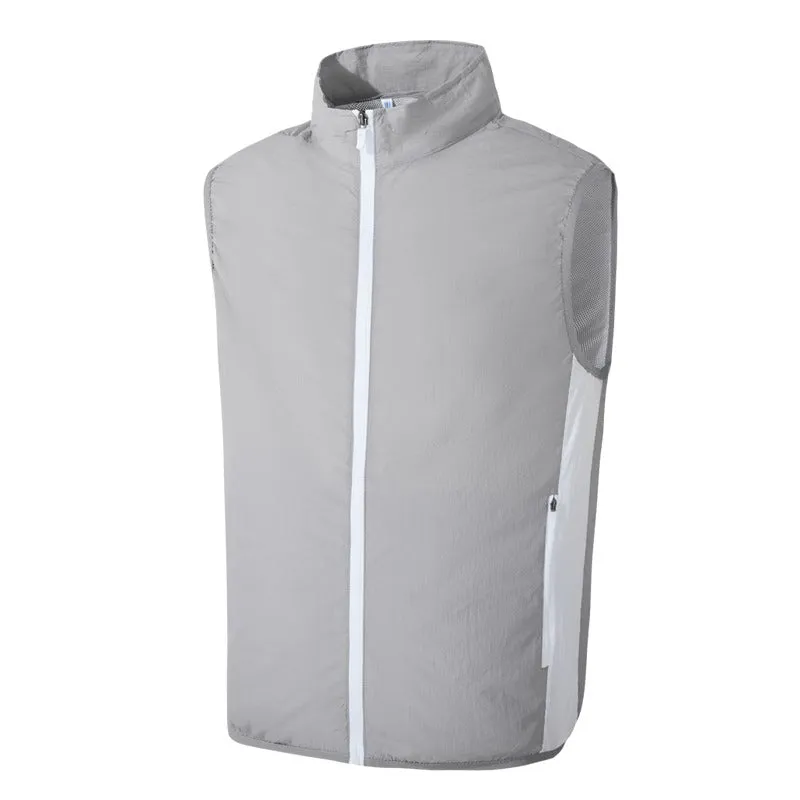 Summer Fan Vest Sleeveless Undershirt Outdoor Sun Protection Air Conditioned Cooling Vest | 5727