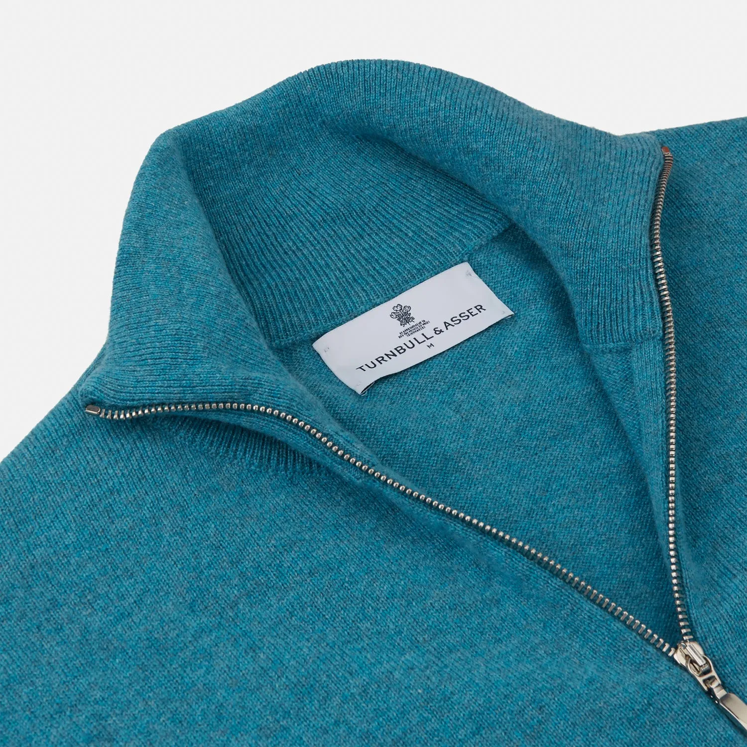 Teal Lennox Half-Zip Jumper