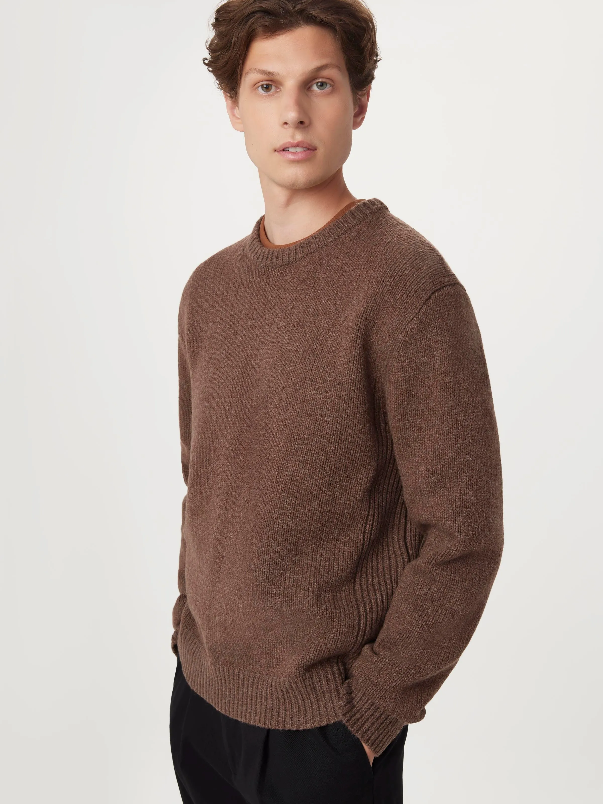 The Lambswool Sweater in Brown