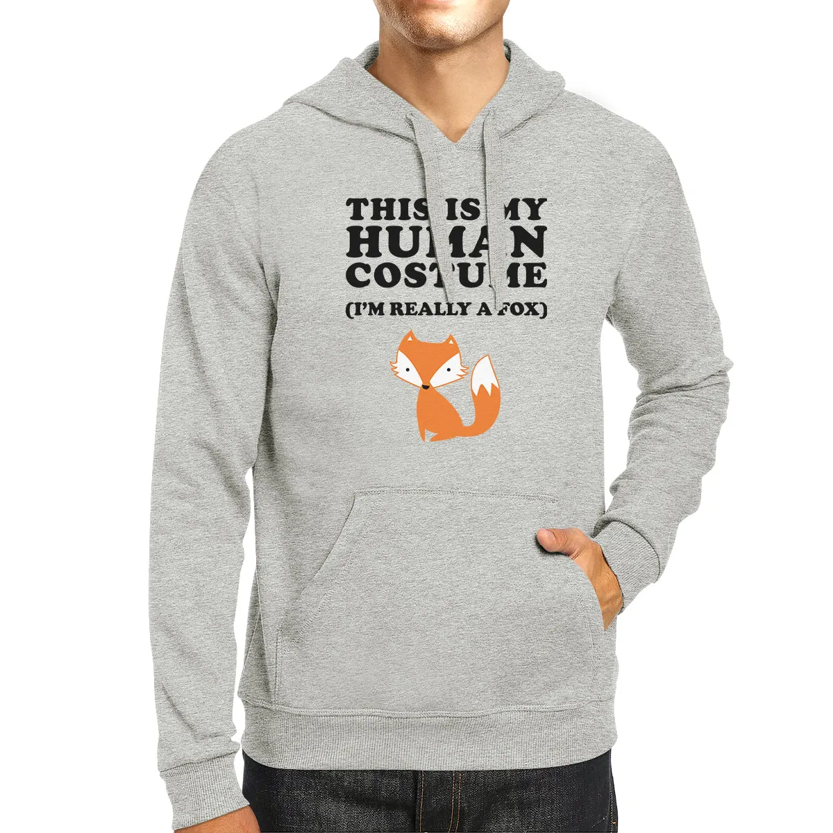 This Is My Human Costume Fox Grey Hoodie