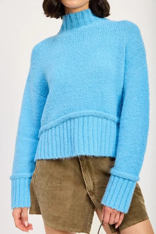 TURTLE NECK BODY SWEATER