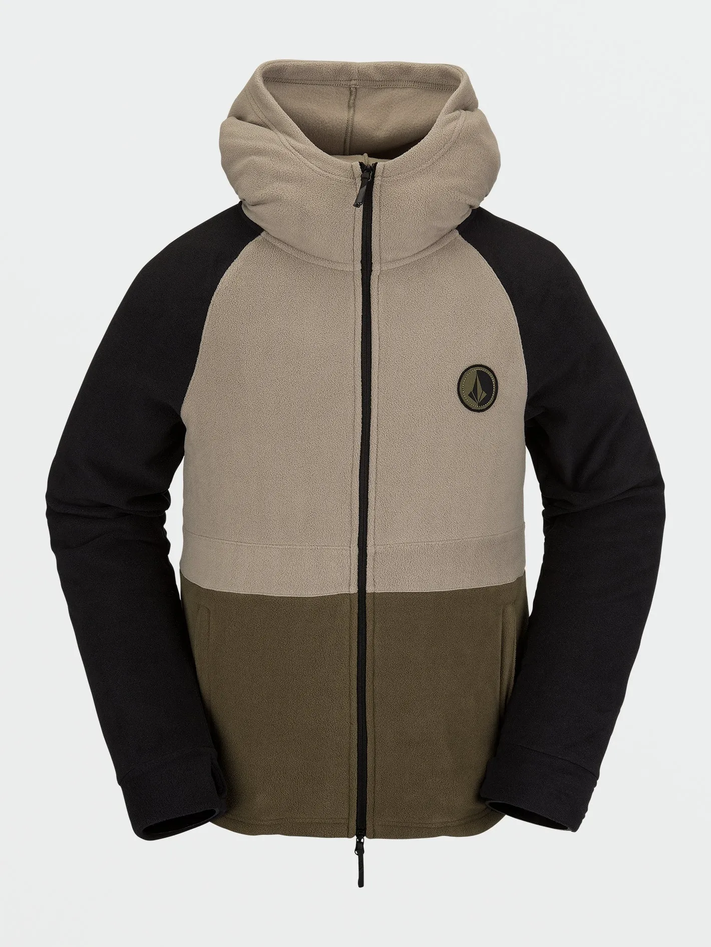 V-Science Full Zip Hoodie - Dark Khaki