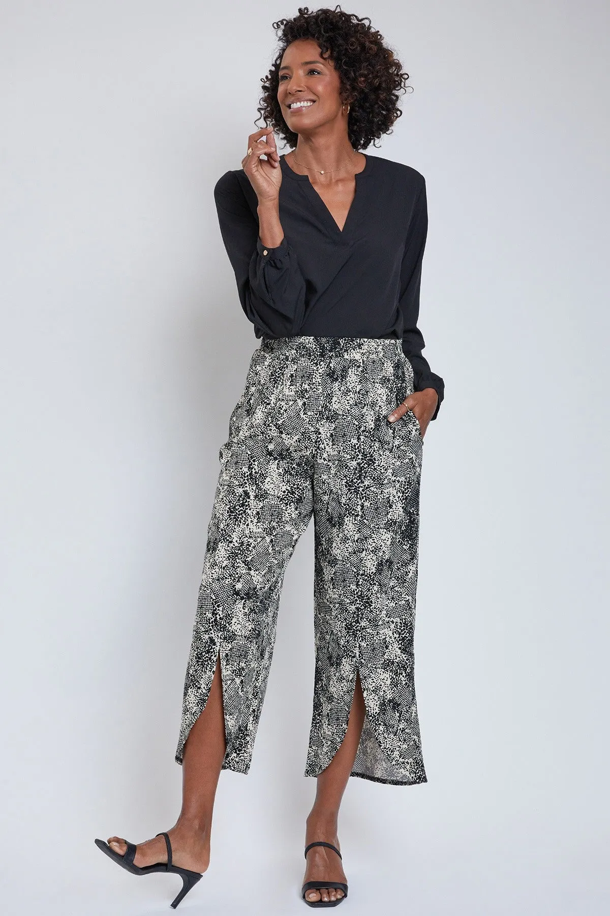 Women´s  Linen Lounge Pants with Front Slit