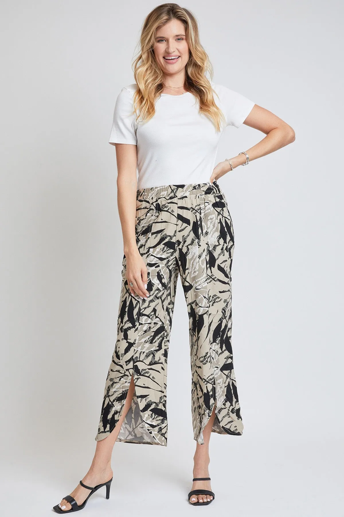 Women´s  Linen Lounge Pants with Front Slit