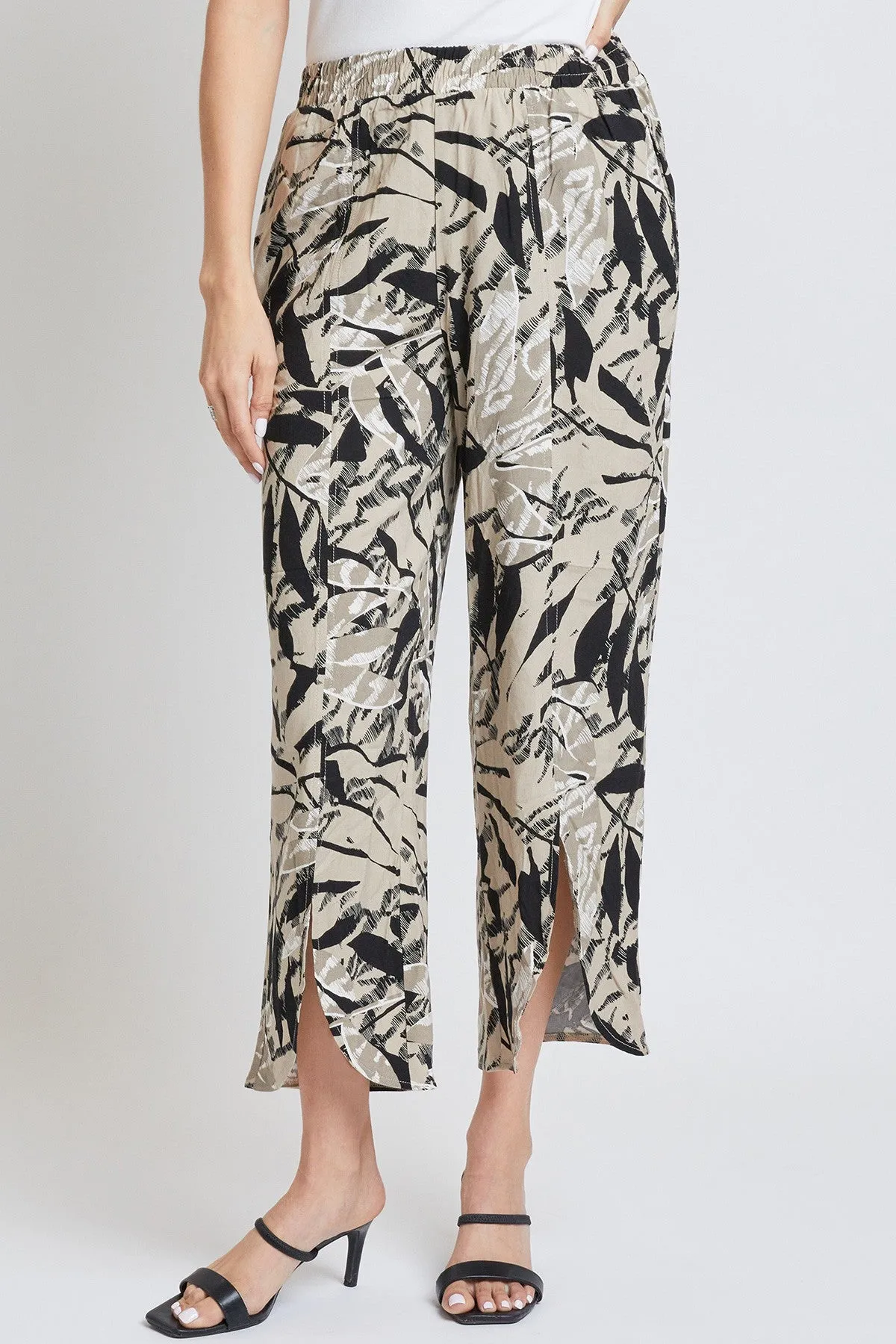 Women´s  Linen Lounge Pants with Front Slit