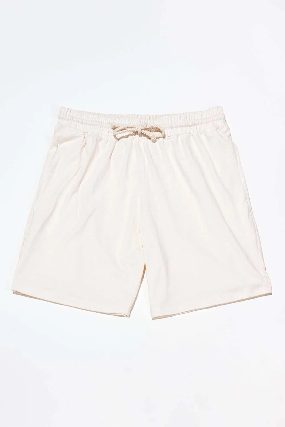 Women's Organic Athletic Shorts in Natural